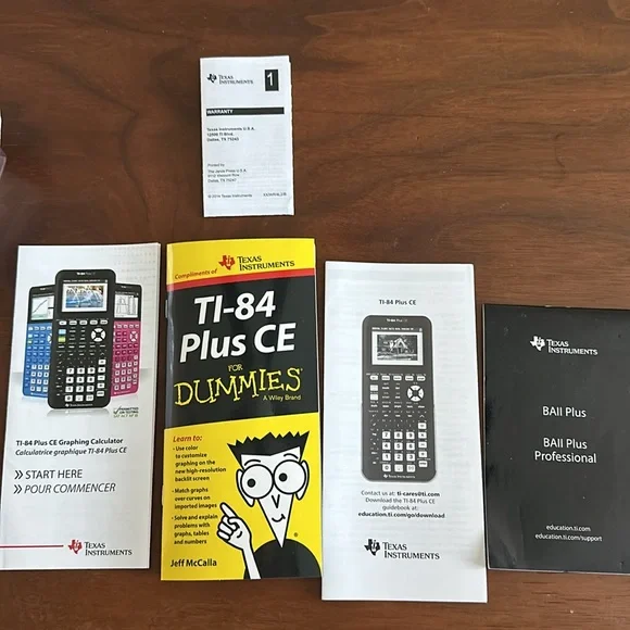 Texas Instruments TI-84 Plus CE and manuals - Picture 6 of 6